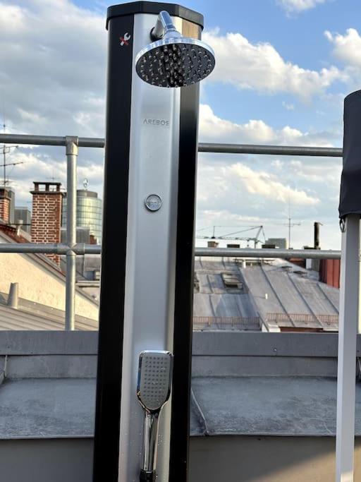 6 Zimmer Maisonette-Penthouse Pool Dachterrasse Luxus München Kültér fotó